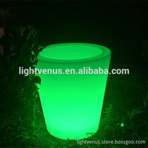 wholesale home decor small LED flower pot for living room balcony
